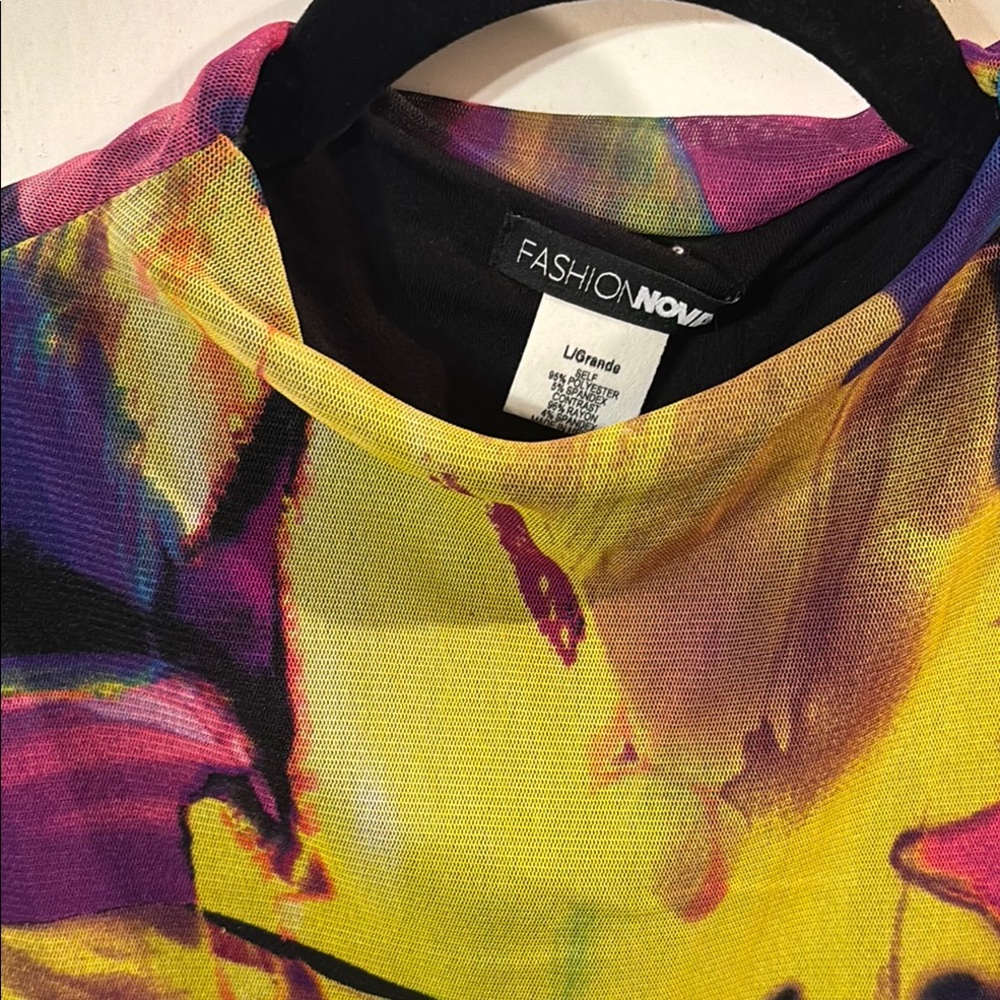 Abstract Multicolor Dress - Picture 2 of 2